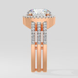 2 ct Aurora Triple Row Diamond Ring