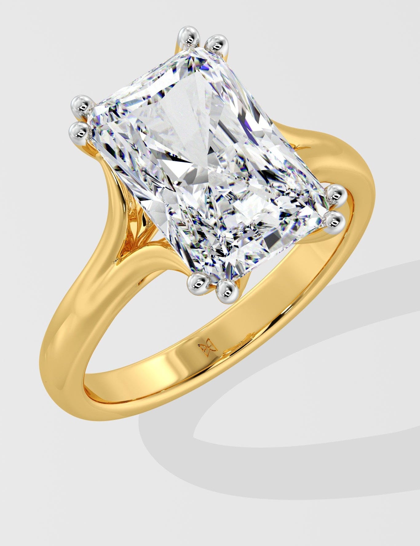 3.5 ct Radiant Flow Ring