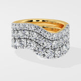 Cascade Wave Diamond Band
