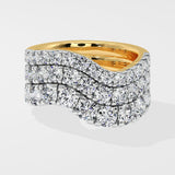 Cascade Wave Diamond Band