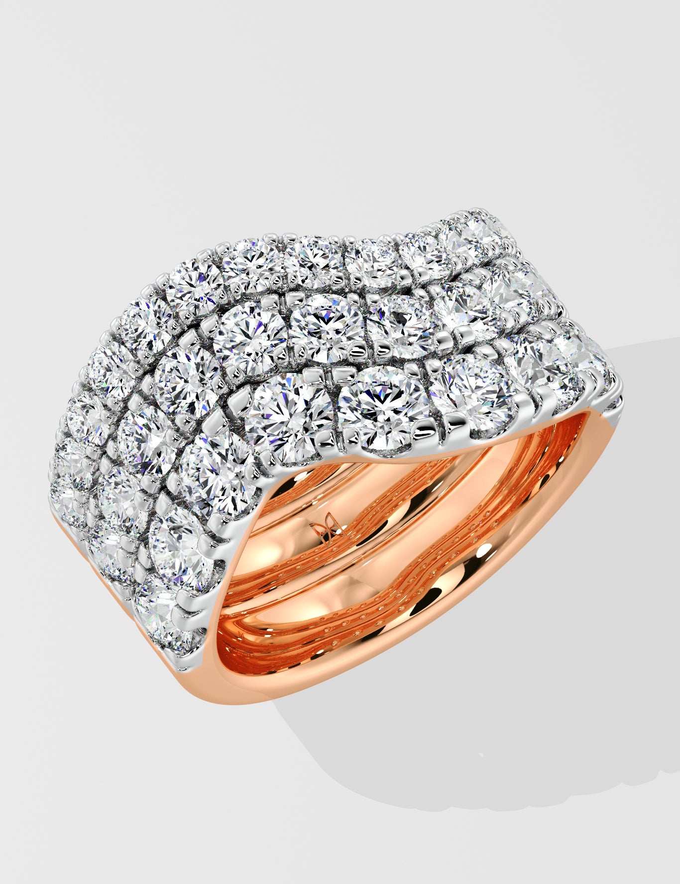Cascade Wave Diamond Band