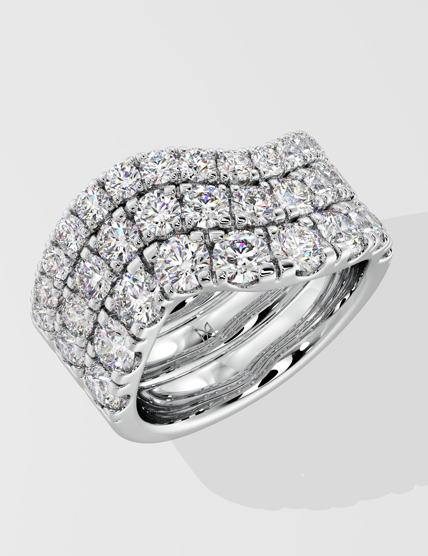 Cascade Wave Diamond Band