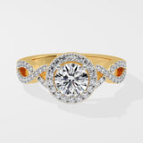 1 ct Aurelia Halo Diamond Ring