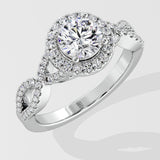 1 ct Aurelia Halo Diamond Ring