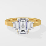 2.5 Ct Trinity Emerald Ring - House of Quadri