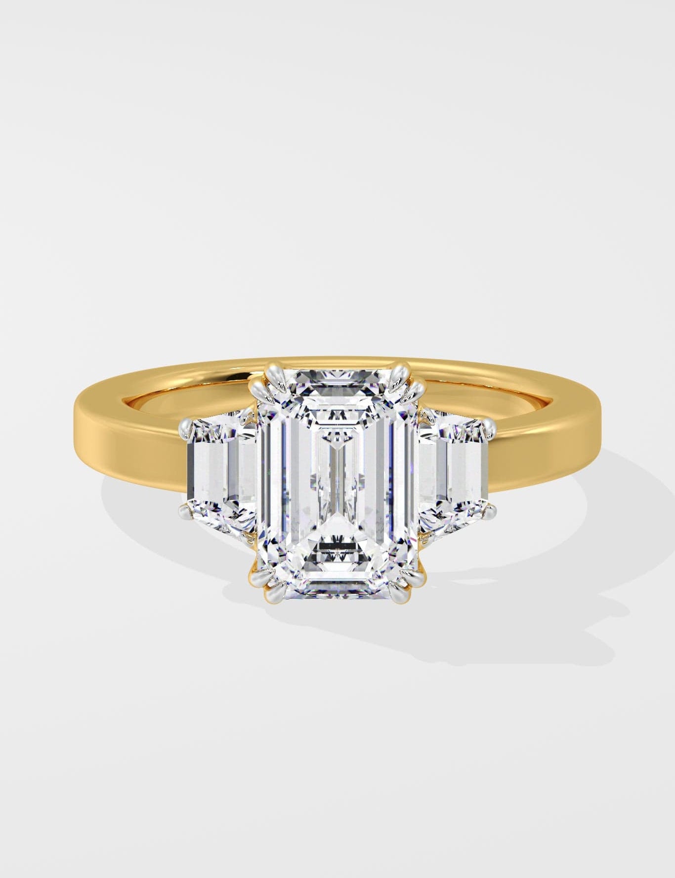 2.5 Ct Trinity Emerald Ring - House of Quadri