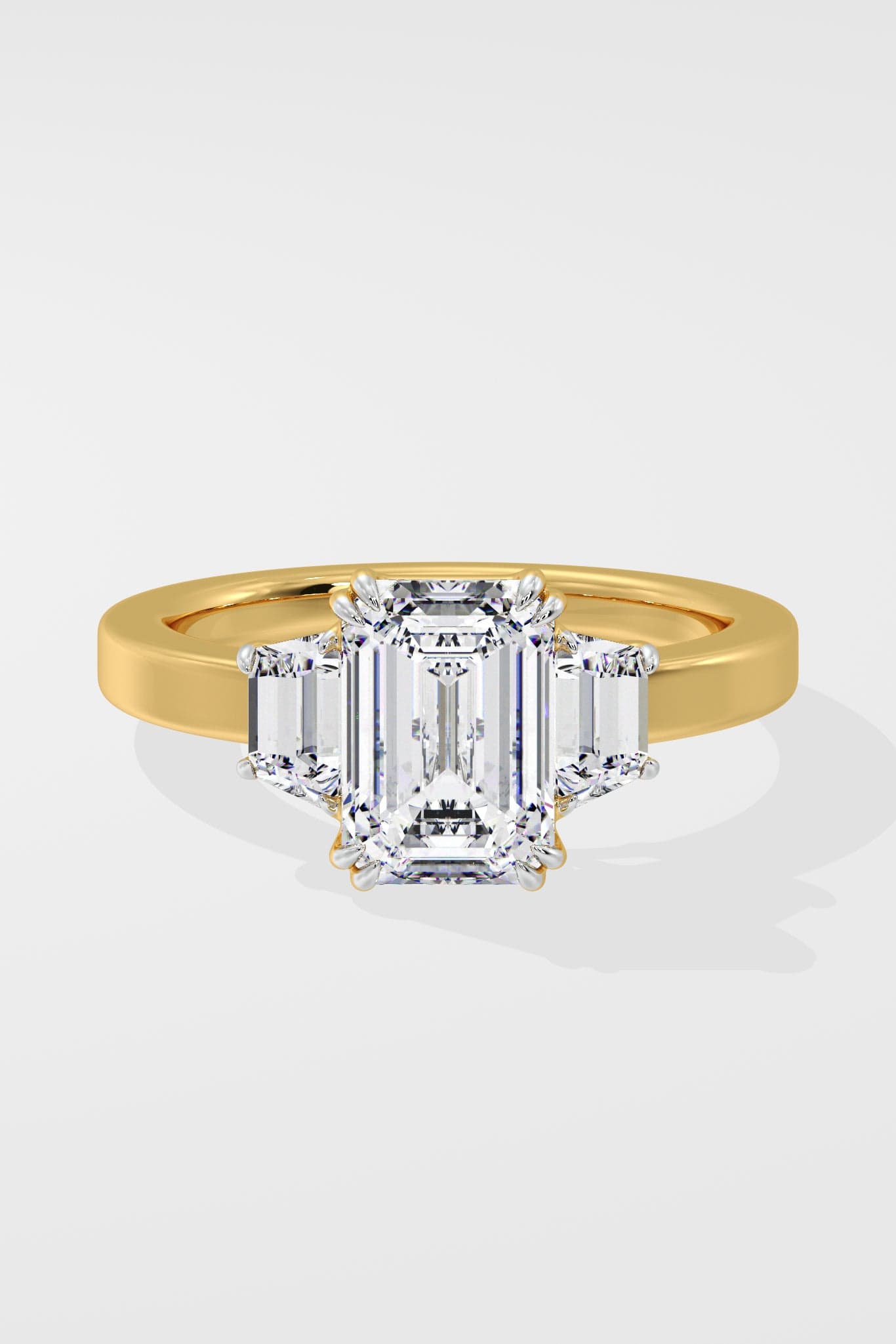 2.5 Ct Trinity Emerald Ring - House of Quadri