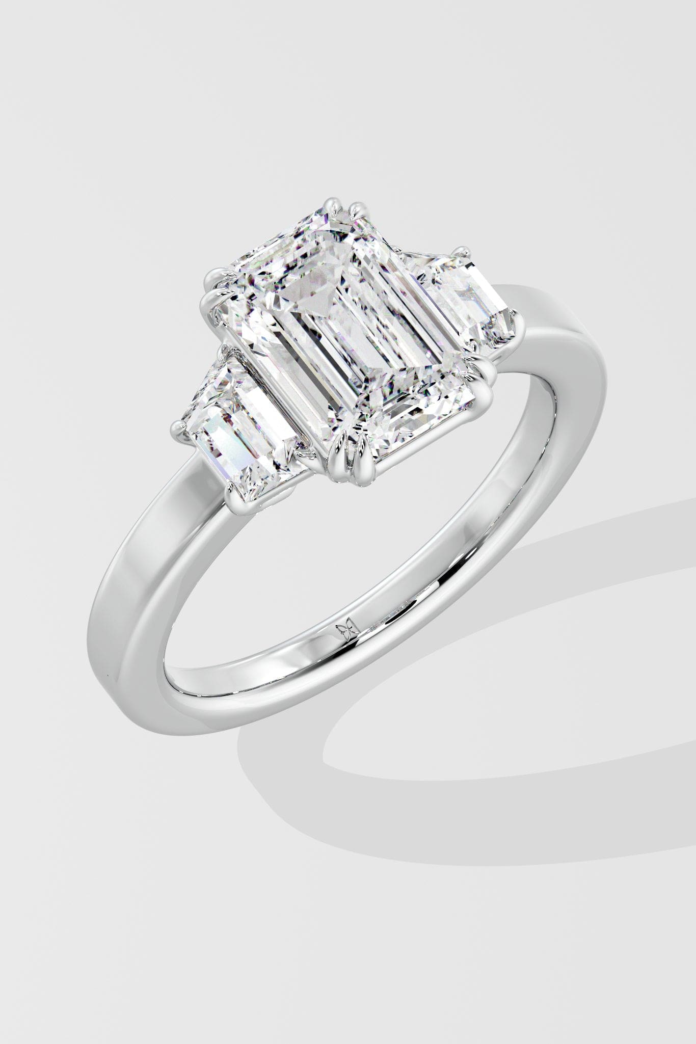 2.5 Ct Trinity Emerald Ring - House of Quadri