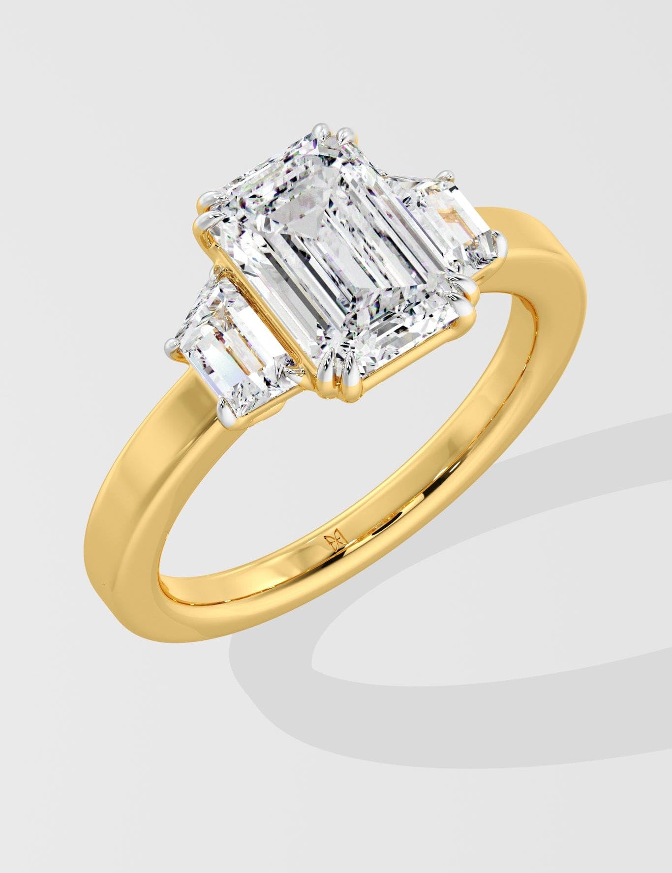 2.5 Ct Trinity Emerald Ring - House of Quadri