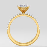 2 Ct Marquise Triad Diamond Ring