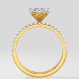2 Ct Marquise Triad Diamond Ring