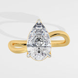 3 ct Pear Ivy Ring