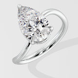 3 ct Pear Ivy Ring