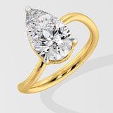 3 ct Pear Ivy Ring