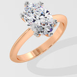 2.5 Ct Oval Ela Ring
