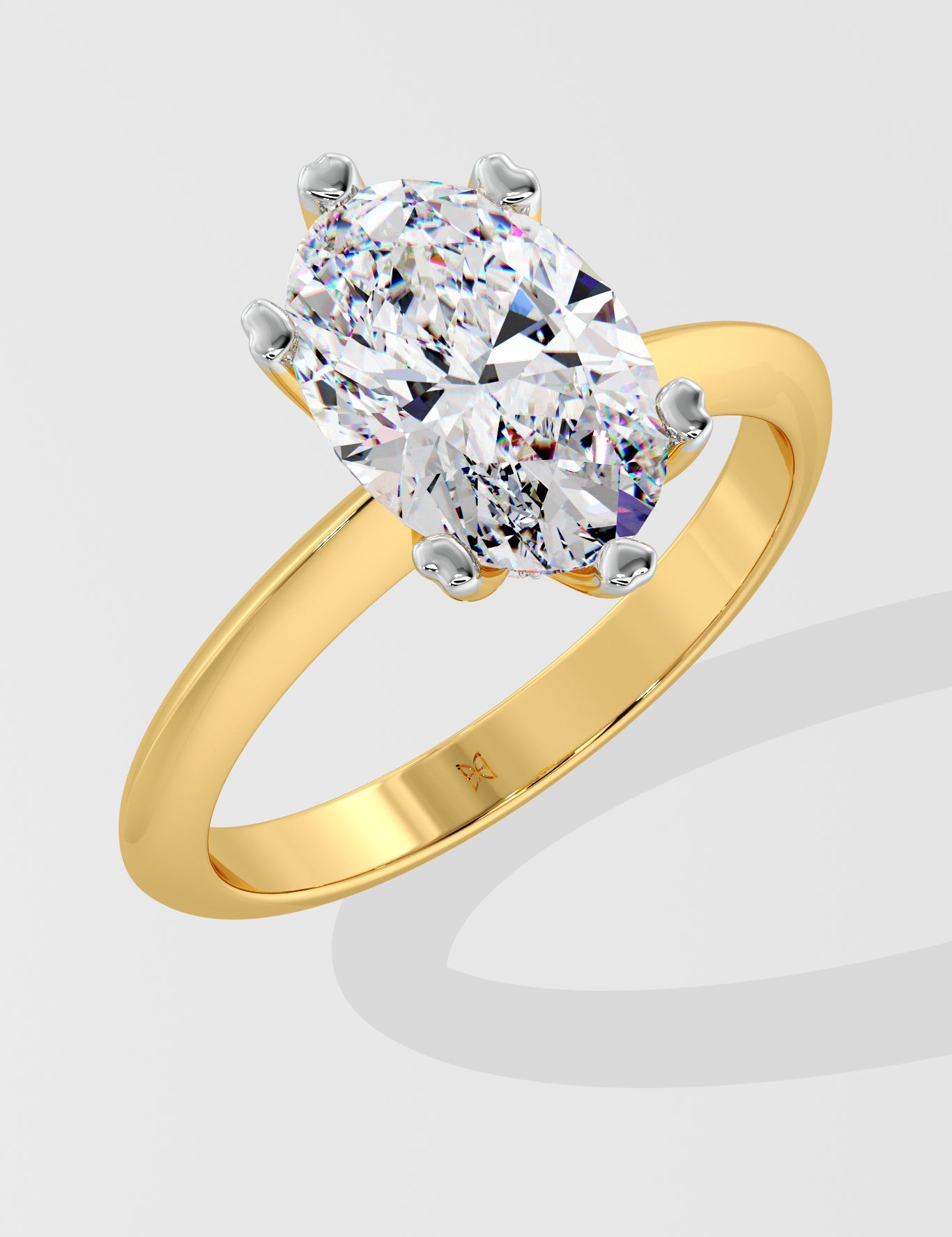 2.5 Ct Oval Ela Ring