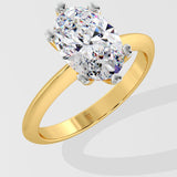 2.5 Ct Oval Ela Ring