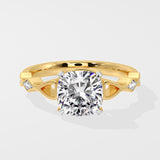 2.5 ct Cushion Contour Ring