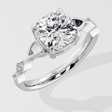 2.5 ct Cushion Contour Ring