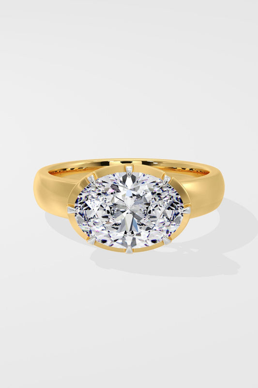 ct Oval East-West Ring