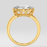 3 Ct Oval East-West Ring