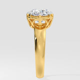 3 Ct Oval East-West Ring