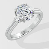 2.5 Ct Lunara Oval Ring