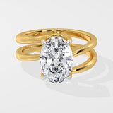 3 ct Oval Twilight Diamond Ring