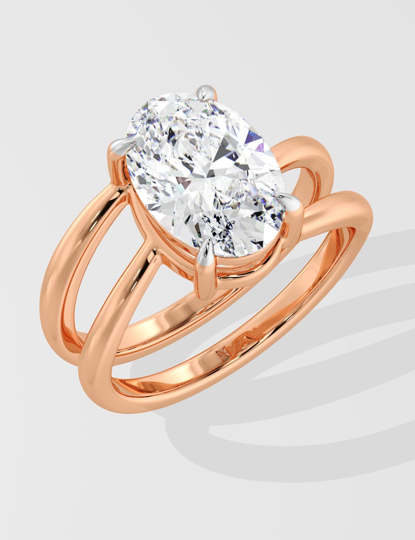 3 ct Oval Twilight Diamond Ring