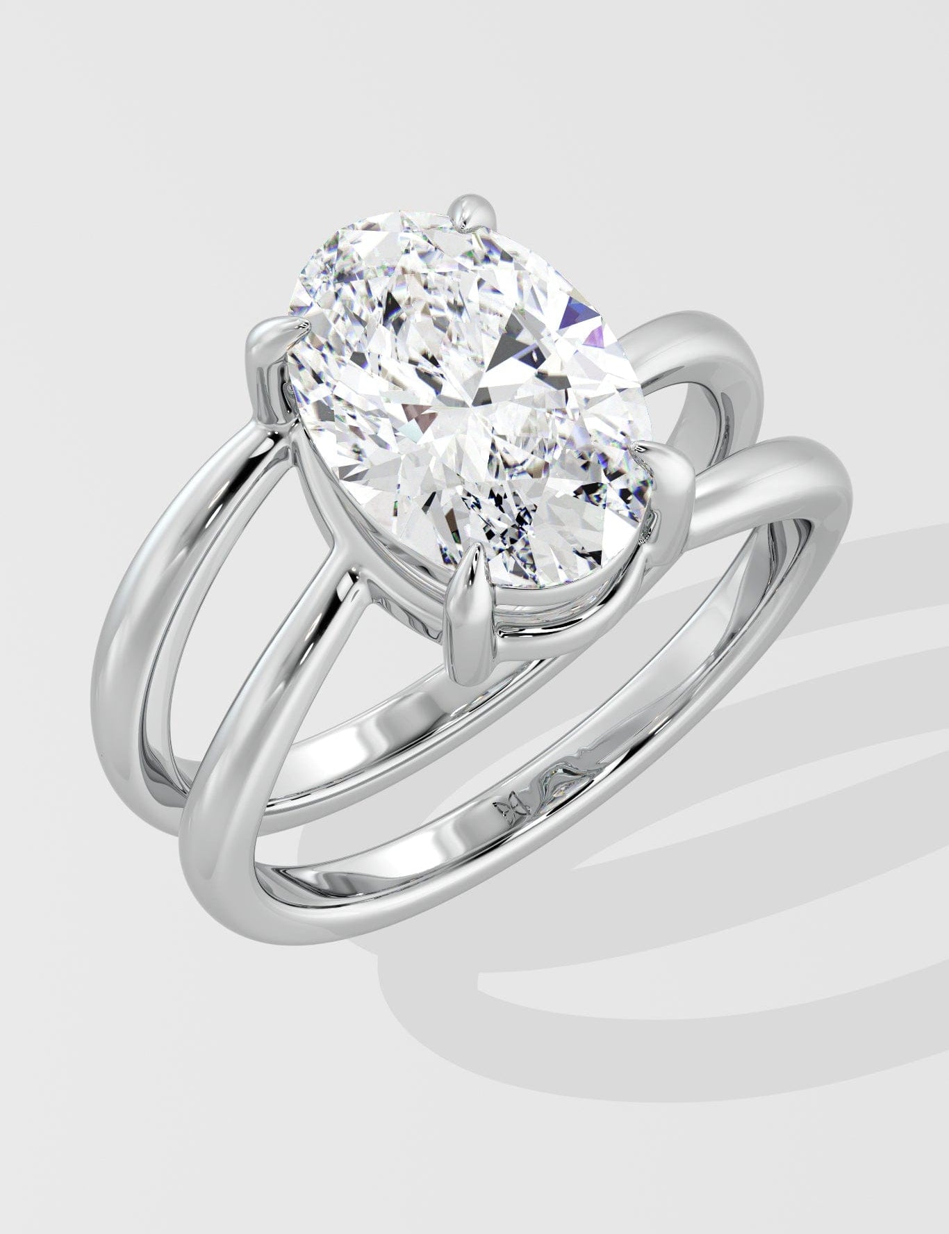 3 ct Oval Twilight Diamond Ring
