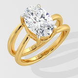 3 ct Oval Twilight Diamond Ring