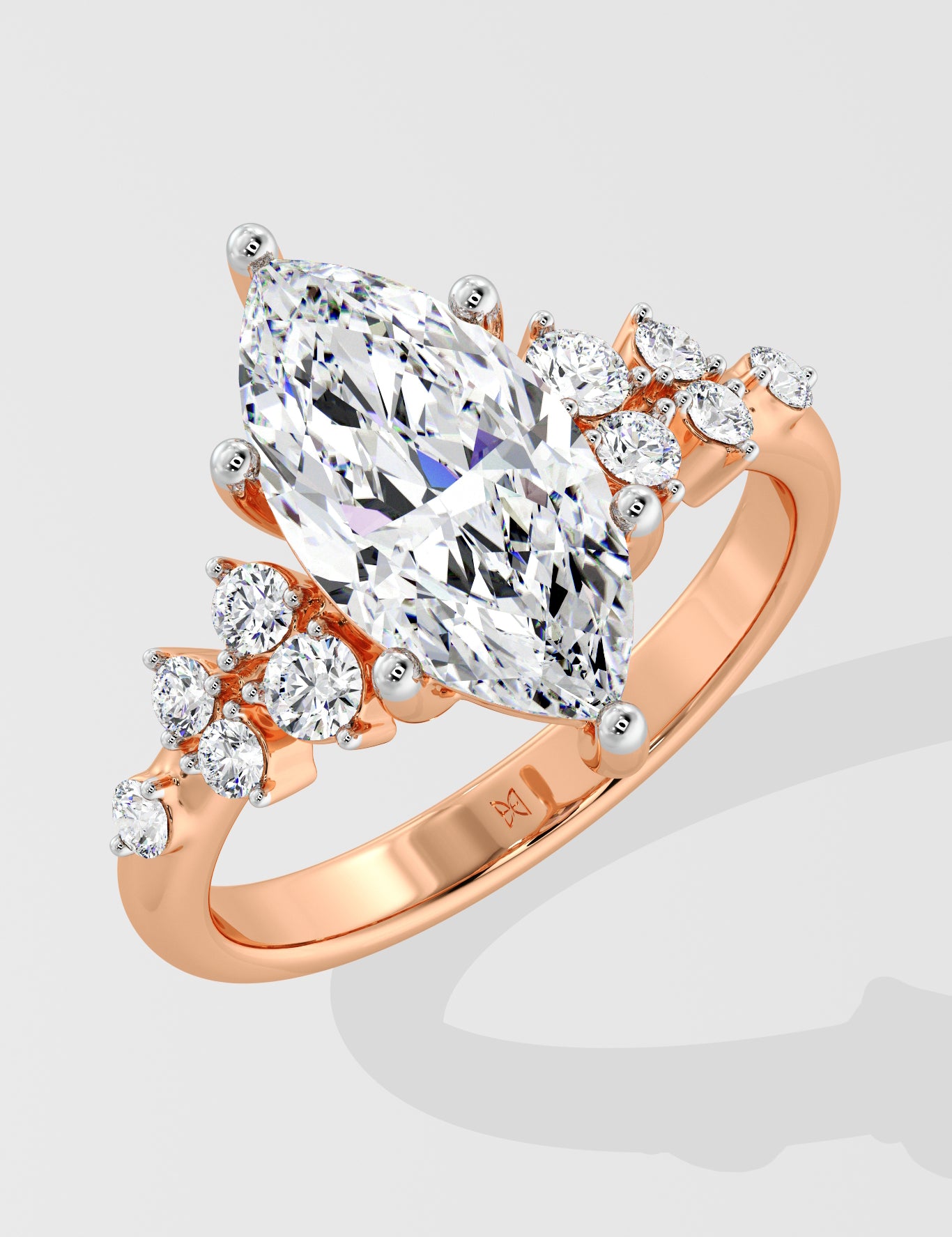 2.5 Ct Marquise Blume Diamond Ring