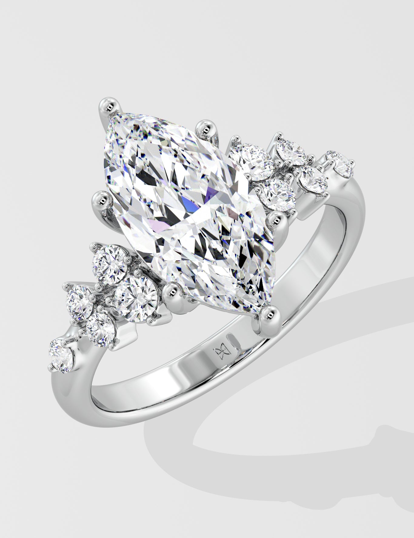 2.5 Ct Marquise Blume Diamond Ring