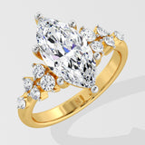 2.5 Ct Marquise Blume Diamond Ring