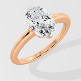 2.5 Ct Cushion Compass Ring