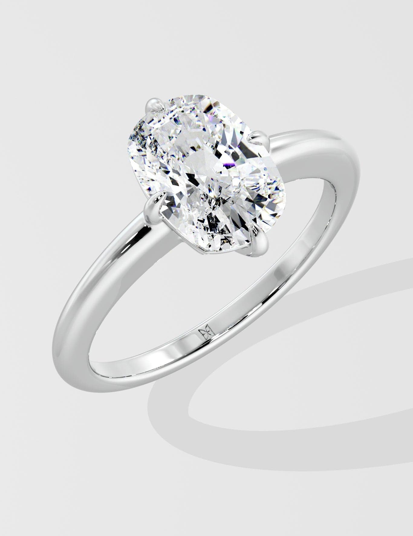 2.5 Ct Cushion Compass Ring