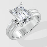 2 ct Verdant Emerald Diamond Ring