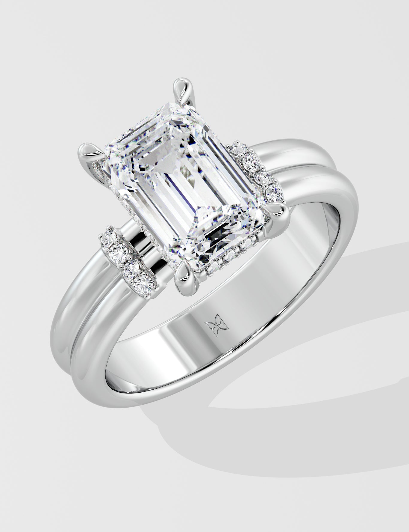 2 ct Verdant Emerald Diamond Ring