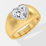 1.5 Ct Flame Heart Diamond Ring