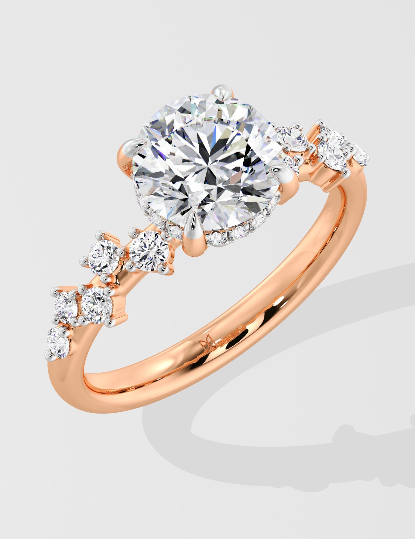1.5 Ct Scatter Solitaire Ring