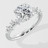 1.5 Ct Scatter Solitaire Ring