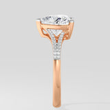 2 Ct Heart Split Shank Diamond Ring