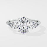 1 ct Oval Ternate Ring