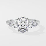 1 Ct Oval Ternate Ring