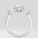 1 ct Oval Ternate Ring