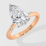 3 Ct Elena Pear Ring