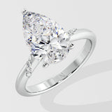 3 Ct Elena Pear Ring