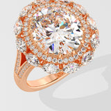 7 Ct Asteria Halo Ring