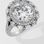7 Ct Asteria Halo Ring - House of Quadri
