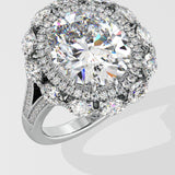 7 Ct Asteria Halo Ring